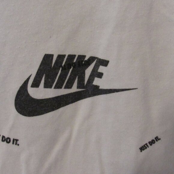 Nike "Just Do It" T-Shirt Men XXL White The Nike Tee Athletic Cut All Over Print - Picture 4 of 7